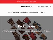 Tablet Screenshot of lymphedudes.com